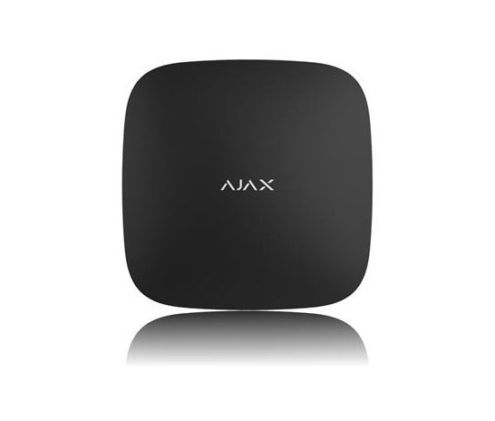Ajax Hub Plus black 11790.01.BL1 centrální ovládací panel, 2x SIM, 3G/2G, Ethernet, Wi-Fi, podpora 99 uživatelů, černá