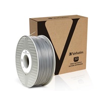 VERBATIM 3D Printer Filament ABS 1.75mm, 404m,1kg silver/metal grey (OLD PN 55016)