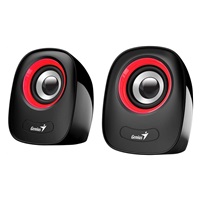 GENIUS repro SP-Q160 Red, 2.0, 6W, USB napájení, 3,5" jack, černo-červené