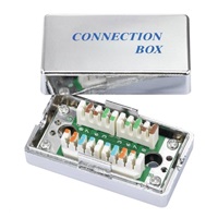 Spojovací box STP Cat5E narážecí, stříbrná