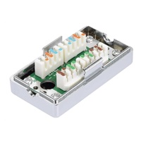 Spojovací box STP Cat5E narážecí, stříbrná