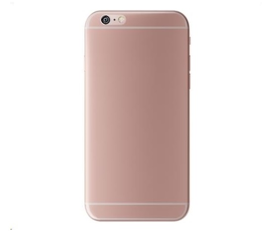 3mk ochranný kryt NaturalCase pro Apple iPhone 6, 6s, transparentní růžovo-zlatá