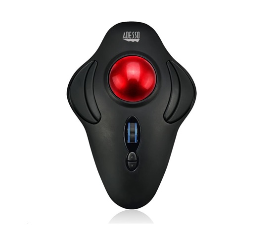 ADESSO myš iMouse T40, bezdrátová, optická, trackball, černá