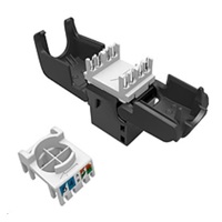 Solarix MULTIPACK 24 ks - keystone CAT6 UTP RJ45 samořezný