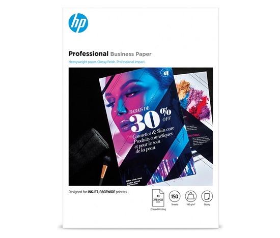 HP Pro Biz Gls A3 180g 150sh FSC Paper