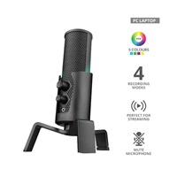 TRUST mikrofon GXT 258 Fyru USB 4-in-1 Streaming Microphone