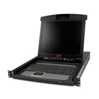 APC 17" Rack LCD Console with Integrated 16 Port Analog KVM Switch
