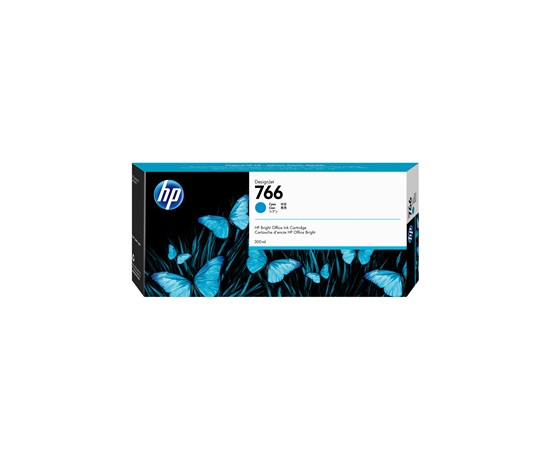 HP 766 300-ml Cyan Ink Crtg