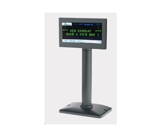 Birch LCD-50 Zákaznický grafický displej, barevný TFT-LCD, 5", černý, USB/RS232