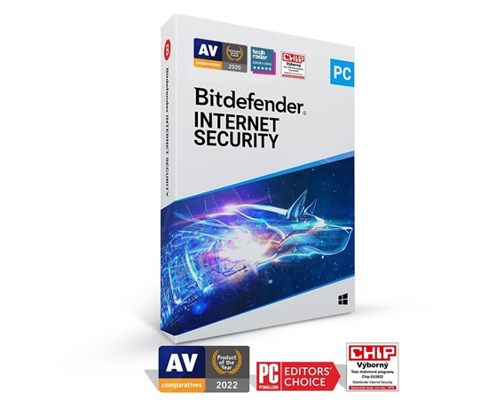 Bitdefender Internet Security - 3PC na 1 rok - elektronická licence do emailu