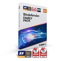 Bitdefender Family pack - 15 zařízení na 1 rok - elektronická licence do emailu