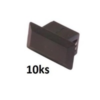 Záslepka do optické vany SC - simplex, plastová, černá - 10 ks