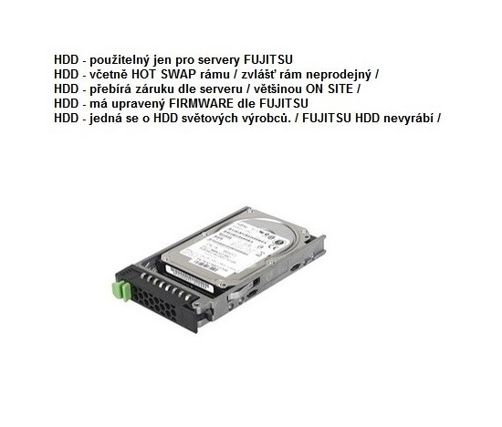 FUJITSU HDD SRV SAS 12G 1.2TB 10K 512n HOT PL 2.5' EP