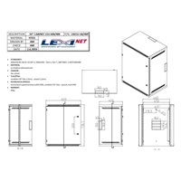LEXI-Net 19" nástěnný rozvaděč 15U 600x450