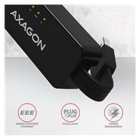 AXAGON ADE-XR, USB 2.0 - Fast Ethernet síťová karta, auto instal, černá