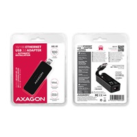 AXAGON ADE-XR, USB 2.0 - Fast Ethernet síťová karta, auto instal, černá