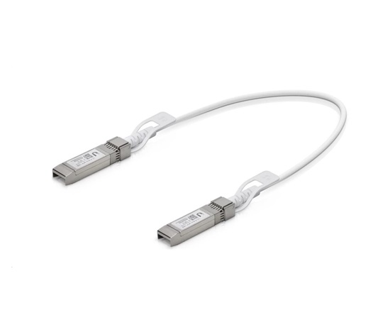 UBNT UC-DAC-SFP+, UniFi SFP DAC Patch Cable, 0,5m, 10Gbps, bílý