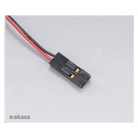AKASA ventilátor AK-189BK-2B, 25x25x10mm, 2 pins, 2x kuličkové ložisko