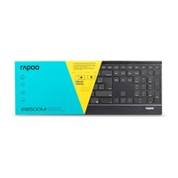 RAPOO klávesnice E9500M Multi-mode Wireless Ultra-slim Keyboard Black