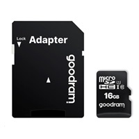 GOODRAM MicroSDHC karta 16GB M1AA, UHS-I Class 10, U1 + adaptér