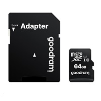 GOODRAM MicroSDXC karta 64GB M1AA, UHS-I Class 10, U1 + adaptér