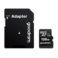 GOODRAM MicroSDXC karta 128GB M1AA, UHS-I Class 10, U1 + adaptér