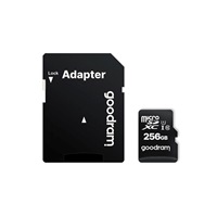GOODRAM microSDXC karta 256GB M1AA (R:100/W:10 MB/s), UHS-I Class 10, U1 + Adapter