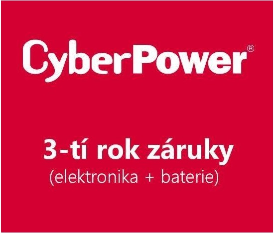 CyberPower 3-tí rok záruky pro VP700EILCD, VP700ELCD-FR, VP700ELCD-DE