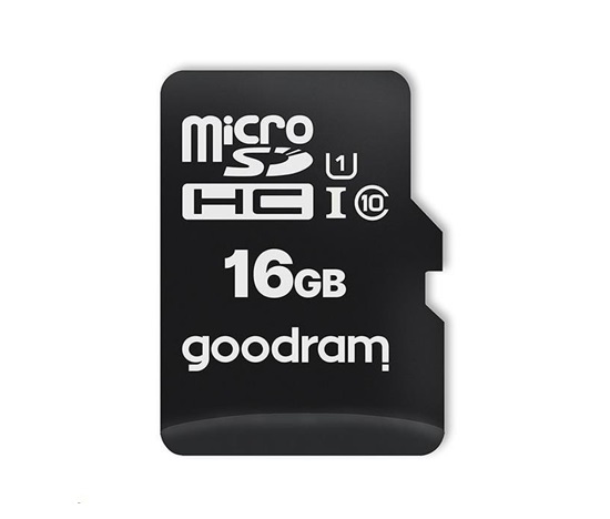 GOODRAM microSDHC karta 16GB M1A0 (R:100/W:10 MB/s), UHS-I Class 10, U1 BULK