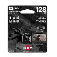 GOODRAM microSDXC karta 128GB IRDM (R:100/W:70 MB/s), UHS-I Class 10, U3, V30 + Adapter