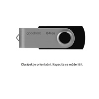 GOODRAM Flash Disk 64GB UTS2, USB 2.0, černá