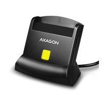 AXAGON CRE-SM2, USB-A StandReader 4-slot čtečka Smart card (eObčanka) + SD/microSD/SIM, kabel 1.3 m