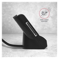 AXAGON CRE-SM2, USB-A StandReader 4-slot čtečka Smart card (eObčanka) + SD/microSD/SIM, kabel 1.3 m
