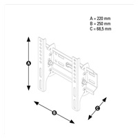 Thomson WAB646 nástěnný držák TV, 200x200, naklápěcí, 1*
