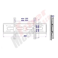 Profesionální fixní držák na televize do 85"