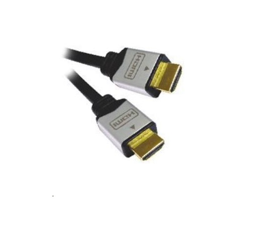 PREMIUMCORD Kabel HDMI A - HDMI A M/M 1m zlacené a kovové HQ konektory