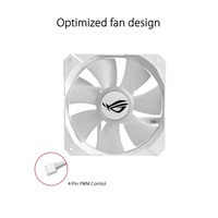 ASUS vodní chladič CPU AIO ROG STRIX LC 240 RGB White Edition, 2x120mm