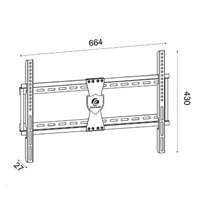 Držák na Tv bez polohování ErgoSolid PERTO-4F