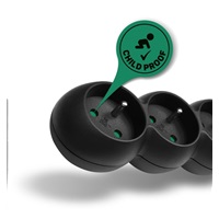 CONNECT IT prodlužovací kabel 230 V, 6 zásuvek, 3 m, bez vypínače (černý)