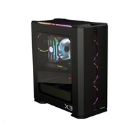 ZALMAN skříň X3 Black,  ATX bez zdroje, aRGB