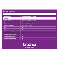 BROTHER tiskárna štítků FOTO - VC500W - WIFI, USB, COLOR bez potřeby inkoustu - Integrovaný odstřih