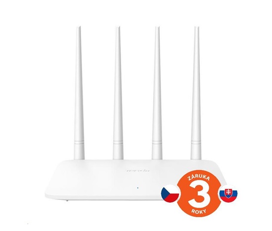 Tenda F6 Wireless-N Router 802.11b/g/n,300 Mb/s, 4x všesměrová anténa, universal repeater