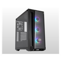 Cooler Master case MasterBox MB520 ARGB, E-ATX, Průhledná bočnice, 3x 120mm ARGB Fan, 1x 120mm Fan, Černá – náhled 1