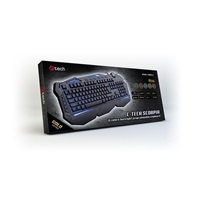 C-TECH klávesnice SCORPIA V2 (GKB-119), herní, CZ/SK, 7 barev podsvícení, programovatelná, černá, USB