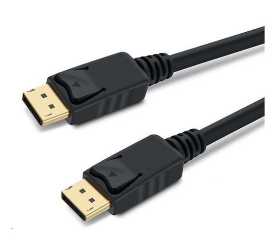 PREMIUMCORD DisplayPort 1.3/1.4 přípojný kabel M/M, zlacené konektory, 1m