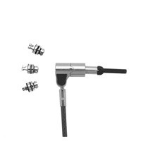 DICOTA Universal Security Cable Lock, 3 Exchangeable heads fits all slots, masterkeyed