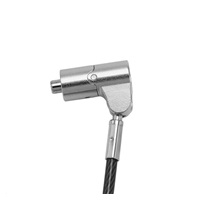 DICOTA Universal Security Cable Lock, 3 Exchangeable heads fits all slots, masterkeyed