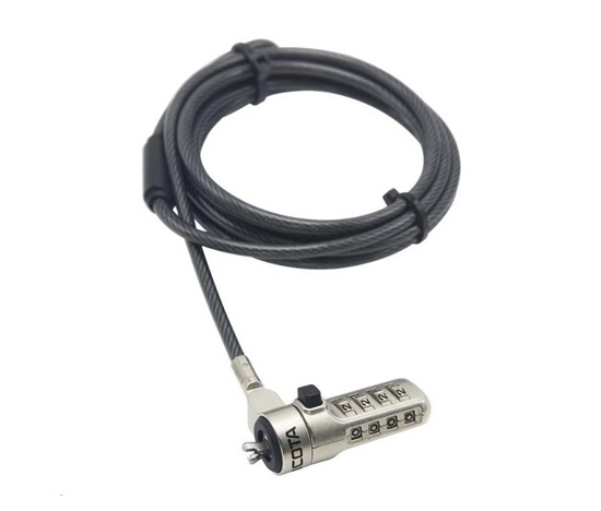 DICOTA Security Cable Wedge Lock, preset code, 3.2x4.5mm slot