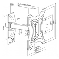 Reflecta FLEXO 42-2020T2 nástěnný držák monitoru