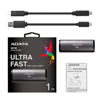 ADATA External SSD 512GB SE760 USB 3.2 Gen2 type C Černá
